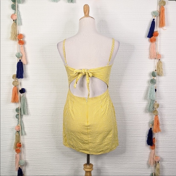 Tobi Adorable Yellow Gingham Dress - Picture 4 of 4
